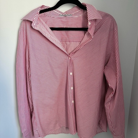 Foxcroft Women’s No Iron Striped Shirt - PLUS SIZE or Oversized - Picture 1 of 4